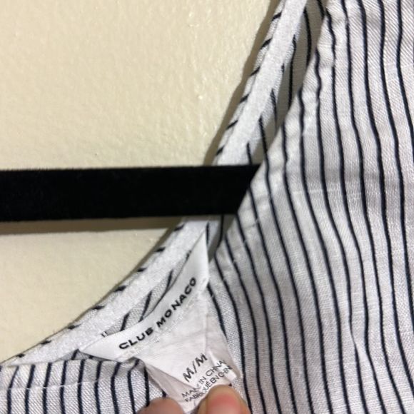 Club monaco linen striped top - Picture 3 of 5